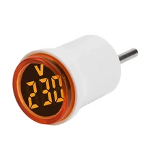 호환 EU 플러그 AC 50-500V LED 디지털 전압계 30mm 원형 표시기 전력선 테스트 모니터 앰프 감지기