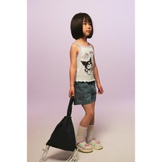 H&M 브랜드관 프린트 스트랩 탑 화이트/쿠로미 1294933001