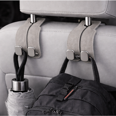 이냐시아 자동차 헤드레스트 후크 봉지걸이 행거 가방걸이 OG1247, 그레이, 6개