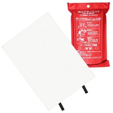 hiino kano 방염 시트 내열 800℃ 가정용 방재 초기 소화 보조 유리섬유로 만든 불단 촛불 향 주방 대응 EN1869 규격 적합 대형 수납 가방 포함 용접 내열성 찌릿