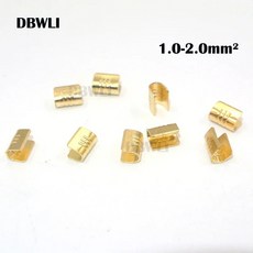 DJ454A/B/C/D/T U자형 터미널 탭 콜드 인서트 커넥터 케이블 러그 0mm2 00개, U자형 터미널 A타입 1-2mm2 100개