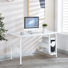 나인홈 베타 게이밍 책상 컴퓨터 본체수납 입식 데스크 학생 테이블, 화이트