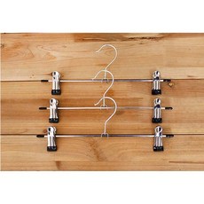 슬림 집게 바지걸이 3P 2개 청바지 옷걸이 치마걸이, [W734E1E], [선택]▷본상품　[#511], 없음