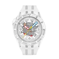 【Swatch】SCUBAQUA SSCU09B100 44mm 白色透明錶殼 現代鐘錶