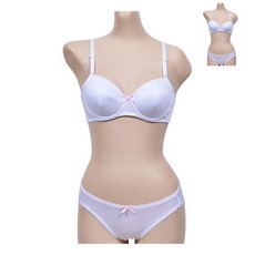 주니어브라 면원단 주니어 3단계 브라팬티세트