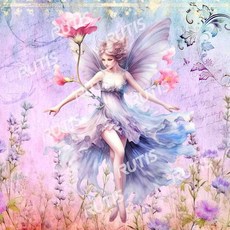 TS 人物0296 蝶谷巴特餐巾紙/藝術紙，Decoupage餐巾紙，DIY藝術拼貼專用紙, 1個, 22.5x22.5