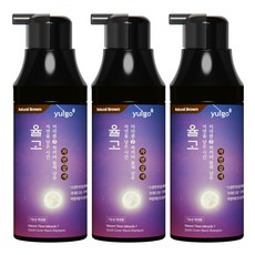 율고 자연을 담은 시간 순한 새치 염색샴푸 자연갈색, 200ml, 3개