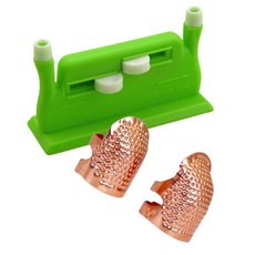 실끼우개 투구골무 세트 자동 실끼우기 메탈 바늘구멍꿰기 끼우기 바늘귀 바늘 손바늘 자동실꿰기 금속 도구 바느질용품 가정용 바늘구멍 바늘귀실끼우기 add*25211gq, 싸이즈S, 1개, 싸이즈S_색상랜덤