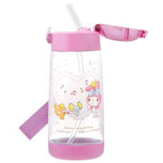 Skater 480ml PET吸管水壺 KITTY 凱蒂貓 美樂蒂, 1個
