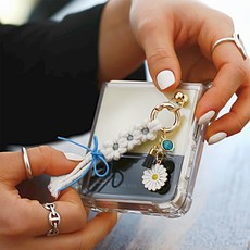 러블리 플라워 마크라메 키링 DIYSET 키홀더 만들기 [동영상], 라이트그린