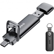 SSK 외장 USB C SSD 플래시 드라이브 Type C USB A 드라이브 고속 메모리 스틱 데이터 저장 장치 미국직구, 1TB