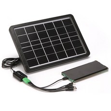 도매짱 태양광 패널 충전기 보조배터리 모듈 태양전지 태양열 전지판 판넬 휴대용 캠핑 야외, 1개