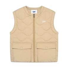 매장정품 Lee 키즈 와이드 패딩 베스트 베이지 LK2501VT70BE 328469