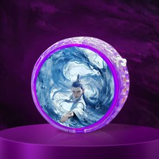 臺灣-出貨 【新款熱銷】新款哪吒敖丙悠悠球兒童入門初學者溜溜球自動迴旋女孩小學生 GDW5, 敖丙2-紫色1個, 1個