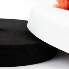 고무밴드 38mm (검정) - 허리고무밴드 (1마 약 90cm)