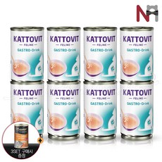 카토빗 드링크 4종 콤보 8캔 (유리너리2+레날2+리커버리2+가스트로2) / 종류별, 8개, 135ml, 가스트로(소화)
