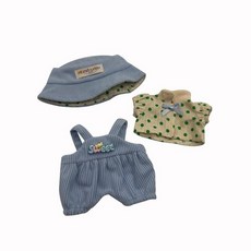 Wovglap Labub 인형 옷 La Bubu 키체인 인형용 귀여운 의상 카와이 드레스 업 의류 17cm 라부부스 생일 선물(인형 없음)(블루) 216952 82365330, 블루