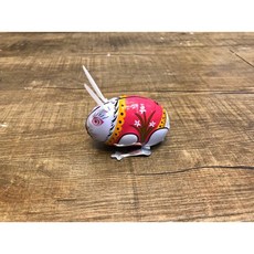 伍拾錢 發條鐵皮玩具 動物造型 (公雞/白兔/老鼠/青蛙/坦克) 交換禮物/聖誕禮物/生日禮物, 1個, 跳跳白兔