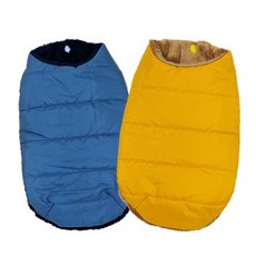 강아지 패딩 방한의류 클래식 패딩조끼 type SK펫, 옐로우 S, 1개