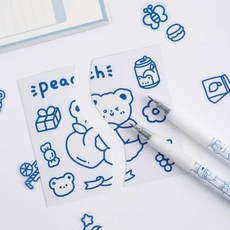 다꾸칼 커팅펜 종이칼 페이퍼 커팅칼 칼펜 리필 아트, 고무화이트