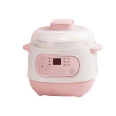 多功能蒸煮燉鍋 1L容量 MSC-001 200W 智慧燉煮、多功能料理, 粉色, 32A007393