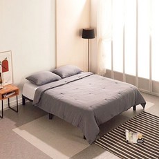 CZ3242 무헤드 스틸 침대 프레임 SS 2colors xin+5171gE, 블랙