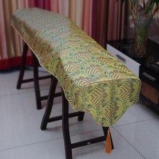 덮개 보호덮개 가야금 고쟁 레이스 천 태슬 장식 수납형, 1개, 브라이트 옐로우 오션