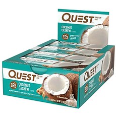 QUEST NUTRITION 高蛋白能量棒, 椰子腰果, 12入