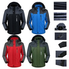 [레비티커스] 오토바이방한복 배달 바이크 라이더 방풍 방수 점퍼, B타입 블랙