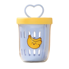 귀여운 후르츠팟 과일 도시락통 샐러드통 과일컵 용기, 1세트, 바나나