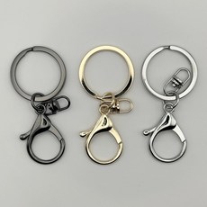 키링 키홀더 만들기 부자재 랍스터 조립 열쇠고리 악세사리 연결고리, 1개, 랍스터 조립 열쇠고리_골드