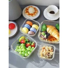 LH 레벤호프 클립 밀폐용기 정사각 4size