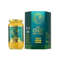 인도정품 GirOrganic A2 Pure Ghee 기버터 - 250 ml100% 기르카우 버터 목초사육 프리미엄 전통 버터, 1L