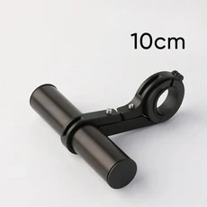 10/20/30cm 자전거 핸들 바 확장 브래킷 MTB 헤드 라이트 마운트 확장 바 도로 산악 자전거 핸들 바 익스텐, 1개, black 10cm