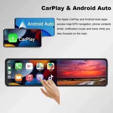 스마트룸미러 3채널 블랙박스 카플레이 룸미러 듀얼 차량용, 공식 표준 패키지, 단일 렌즈, 64