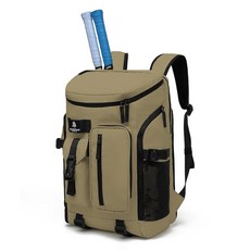 JYColofex 컬러 디자인 테니스 등산 여행 백팩 스포츠 및 피트니스를 위한 독립적인 신발 수납 공간 방수 15.6인치 컴퓨터 가방 라지 (A-) (그레이 워터 블루) 18, 오리지널 우드 컬러