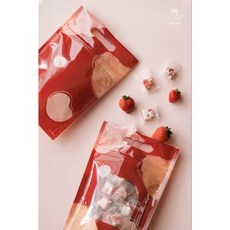 春漾亮面一斤夾鏈手提立袋，適用於餅乾、雪Q餅、牛軋糖、花生糖等點心包裝, 1個, 10個裝