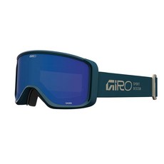 Giro Sagen 성인용 스노우 고글 - 울트라 블랙/옐로우 렌즈가 있는 레드 플로우 스트랩 212470, Peacock 청록색 스택 - 그레이 코발트