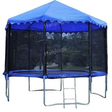 트램폴린 트램플린 견고한프레임 방방이 트럼플린 보호망 계단 10피트, C. 14피트 직경4.28m