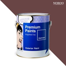 노루페인트 팬톤페인트 외부용 익스테리어, 1개, 무광 19-1327 Andorra, 4L