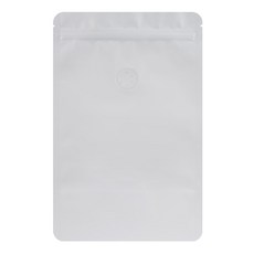 테리장 고급형 아로마밸브 지퍼스탠드 커피 원두 봉투 200g 무광 화이트, 100개