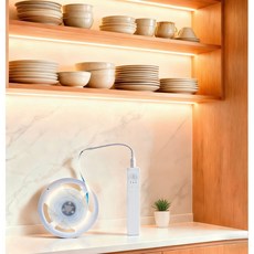 무한 재충전 내장배터리 LED 스마트 센서 줄조명 리모컨 포함 잘라쓰는 간접 조명