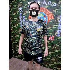 海陸仔 海軍陸戰隊兩棲偵搜部隊迷彩圓領衫 排汗透氣運動休閒T恤