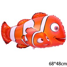 바다 아래 테마 생일 파티 장식 고래 불가사리 배너 가랜드 걸이, 1개, 24. Balloon