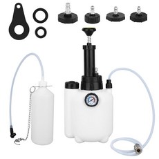 Diegimr 13피스 3L 브레이크 블리더 키트 진공 펌프 1L 폐기물 병 및 4개의 마스터 실린더 어댑터 포함 - 대부분의 차량을 위한 1인용 유체 블리딩 도구, Diegimr 13피스 3L 브레이크 블리더 키트, 진