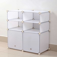 조립식 수납선반 화이트 75x75cm 침대옆선반 모듈협탁han23fpG, 상세페이지 참조, 1개