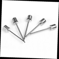 공기주입기 바늘 스테인레스 펌프 연결 핀 축구공 농구공 배구공 튜브 에어매트 공기넣기 도구, 1개, 공기주입바늘5개입