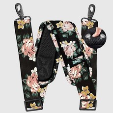 200.7cm(79인치) 어깨끈 매우 두꺼운 고정 쿠션 패드 및 이중 걸쇠 범용 교체 스트랩 금속 회전 후크 포함(200cm) 퍼플. 79 inch ZINZ 138389