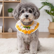 하니펫 반려동물 귀요미스카프 포인트체리프릴, 1개, 노랑