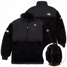 노스페이스 콘래드 플래그 스트리트 아노락 반집업 양털 플리스